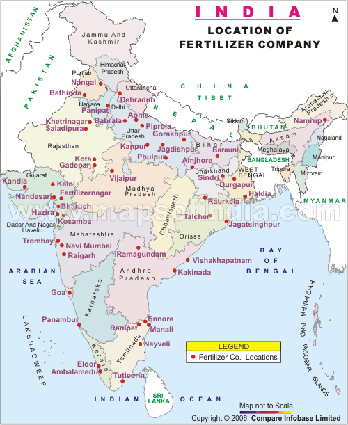 肥料公司的位置在印度