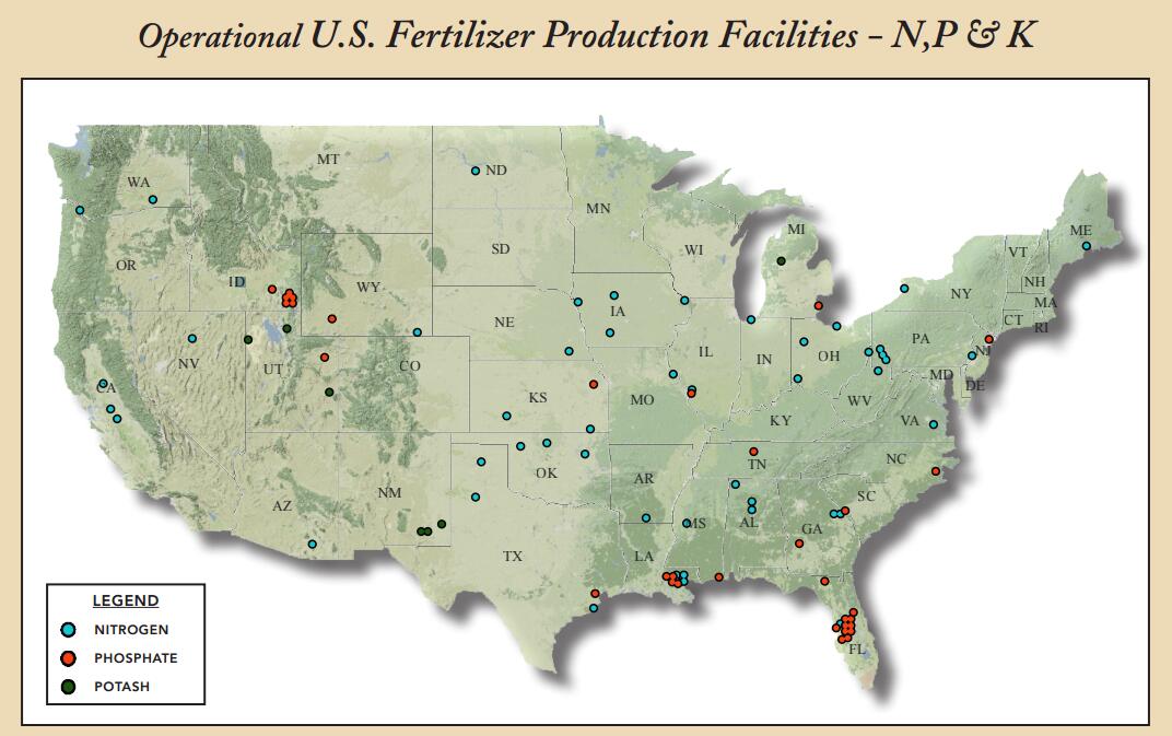 美国肥料设施